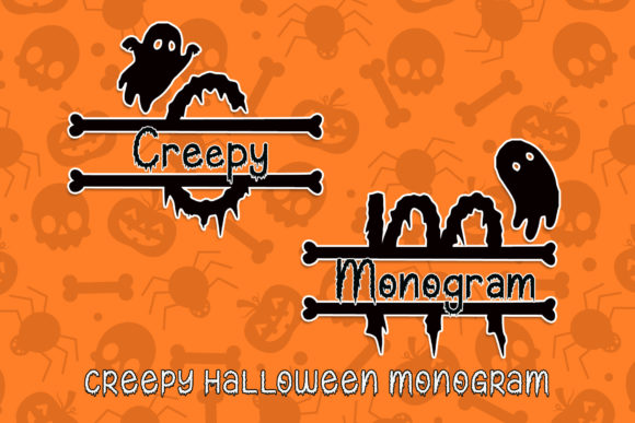 Creepy Halloween Monogram: A Typeface for Editorial Atmosphere