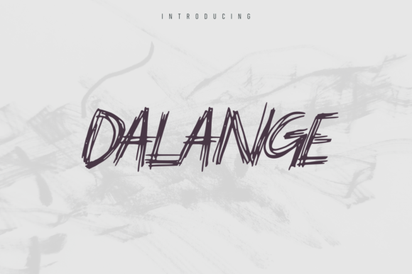 Dalange: The Sketch-Friendly Font for Your Crafted Products