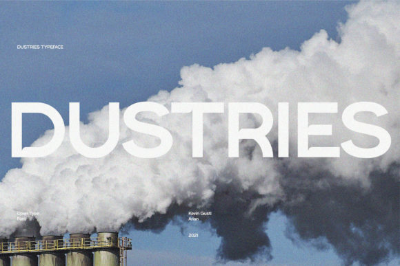 Exploring Dustries: A Bold Display Font for Branding