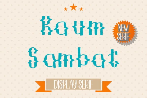 Kaum Sambat: The Chunky Display Font for Digital Branding
