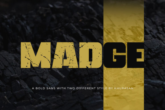 Madge: A Bold Display Font for Web Design & Branding