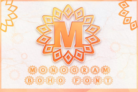 Monogram Boho Tribal: A Display Font for Editorial Personality