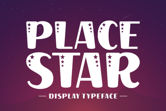 Place Star: A Chic Display Font for Modern Digital Design
