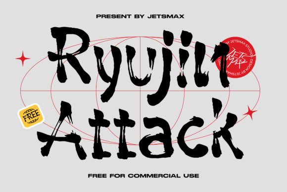 Ryujin Attack: A Bold Display Font for Editorial Impact