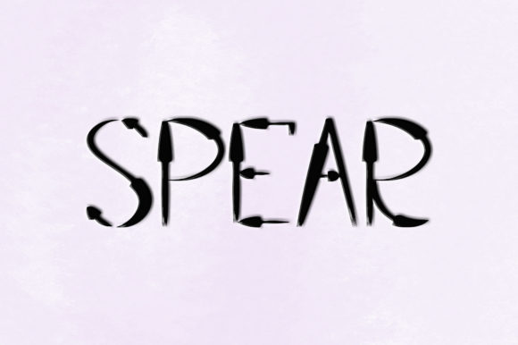 Spear: A Font with a Sharp, Distinctive Point