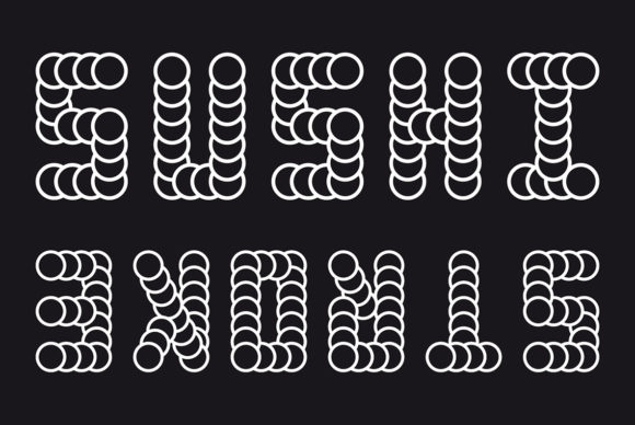 Sushi Stroke: An Editorially Fresh Typeface for Digital Layouts