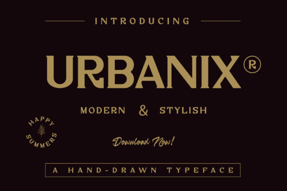 Urbanix: A Modern Serif Font for Polished Business Branding