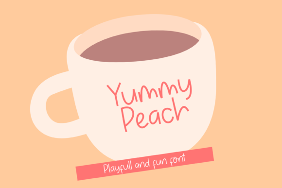 Yummy Peach: A Cute Display Font for Joyful Content